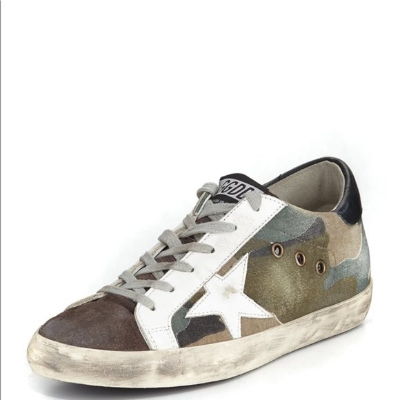 Golden Goose Camouflage Superstar Sneakers - Picture 1 of 10